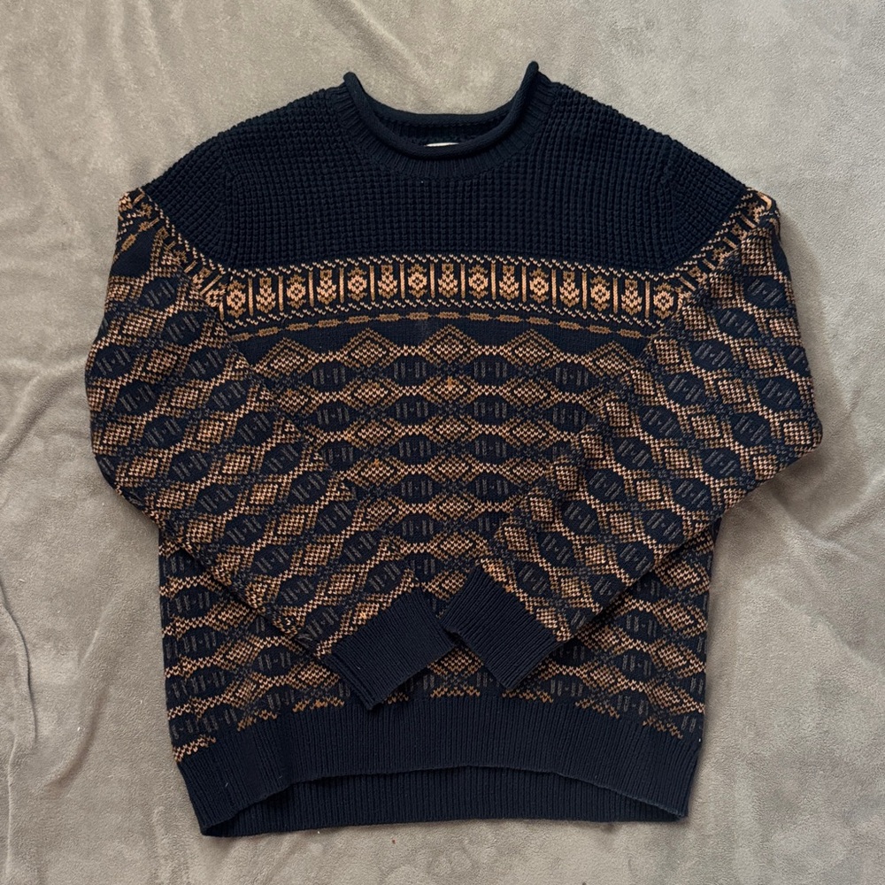 L.L. Bean Men’s Organic Cotton Waffle Knit Sweater